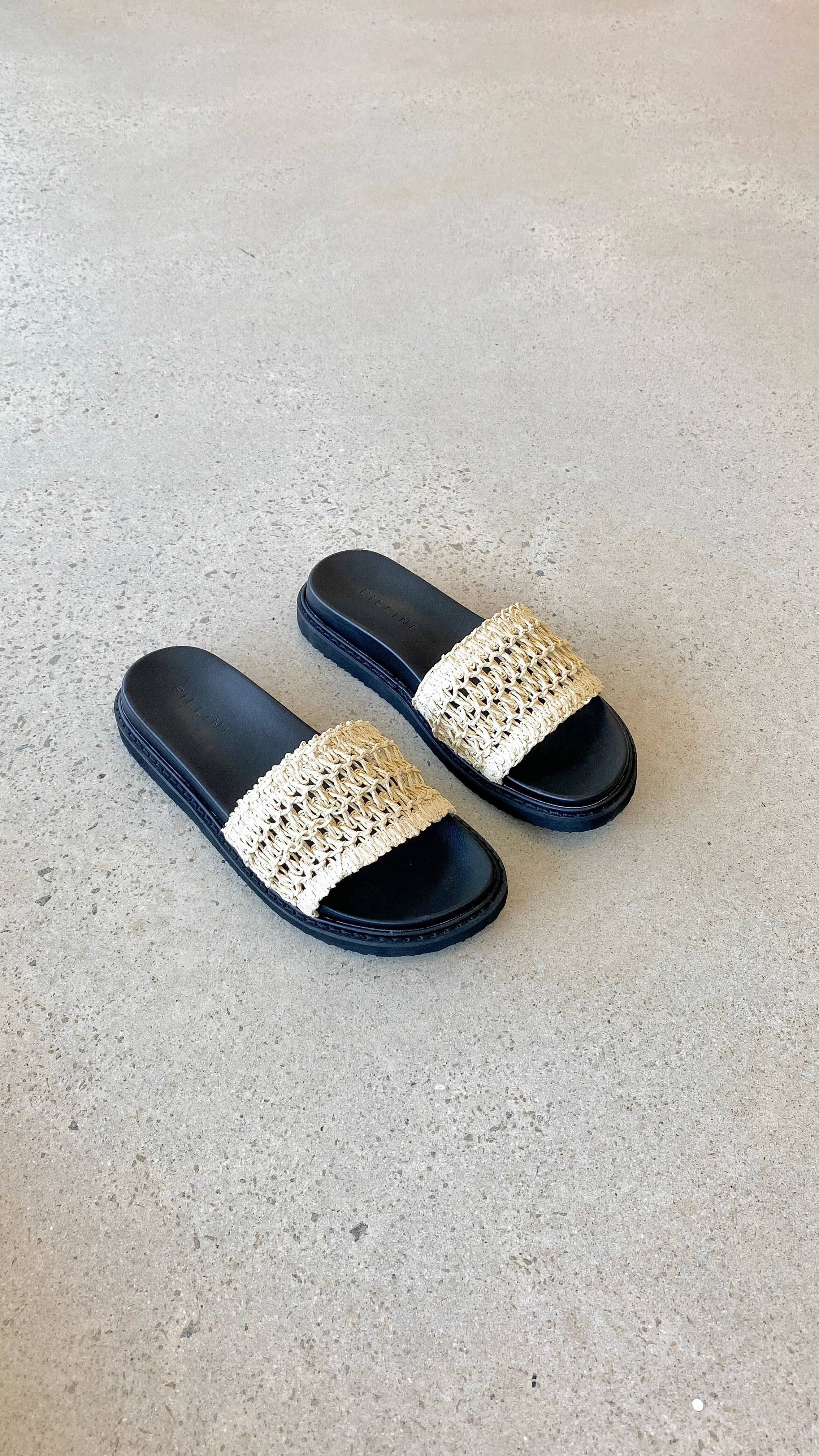 Zaida Slide - Bone Raffia